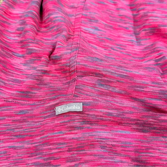 Columbia Lightweight Pink Zip-Up Sweatshirt Medium - Picture 4 of 6